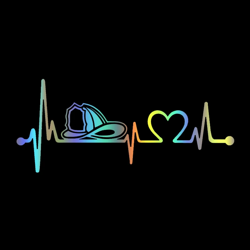 A-1623 Creativity Heartbeat Lifeline Firefighter Helmet Modeling Car Stickers PVC Fashion Auto Window Bumper Waterproof Decals
A-1623 Creativity Heartbeat Lifeline Firefighter Helmet Modeling Car Stickers PVC Fashion Auto Window Bumper Waterproof Decals