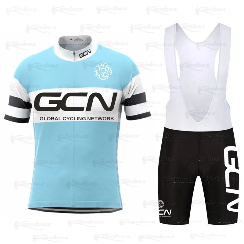 Фото Summer Cycling Suits GCN 2022 New Road Bike Wear Clothing Men's Bib Shorts Sets Mtb Bicycle Jersey Clothes Maillot Ciclismo | Спорт и