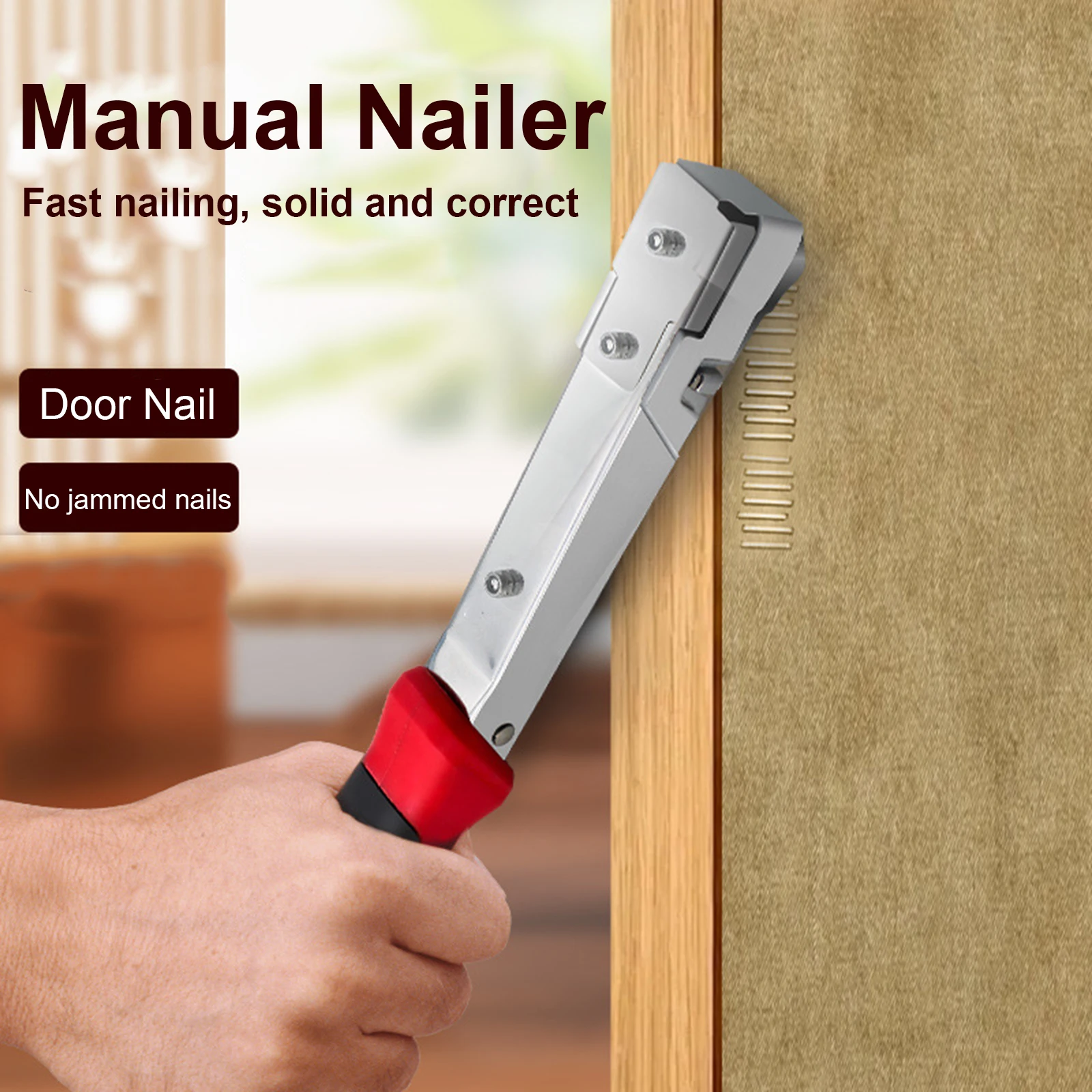 Hand Tools Straight Nail Gun Manual Nail Gun Steel Nail Gun Nail Gun for Door Type Nails Woodworking Tools for Making Furniture
Hand Tools Straight Nail Gun Manual Nail Gun Steel Nail Gun Nail Gun for Door Type Nails Woodworking Tools for Making Furniture