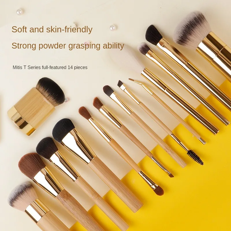 14 Pcs Makeup Brush Set with Solid Wood Brush Handle and Fiber Soft Bristle for Flawless Application - Double Headed Brush Incl
14 Pcs Makeup Brush Set with Solid Wood Brush Handle and Fiber Soft Bristle for Flawless Application - Double Headed Brush Incl