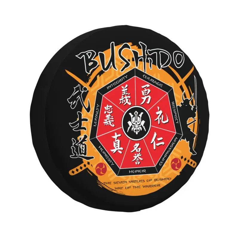 Bushido Code Japanese Samurai Warrior Spare Wheel Cover for Jeep Mitsubishi Pajero 4WD RV Custom Katana Ninja Tire Protector
Bushido Code Japanese Samurai Warrior Spare Wheel Cover for Jeep Mitsubishi Pajero 4WD RV Custom Katana Ninja Tire Protector