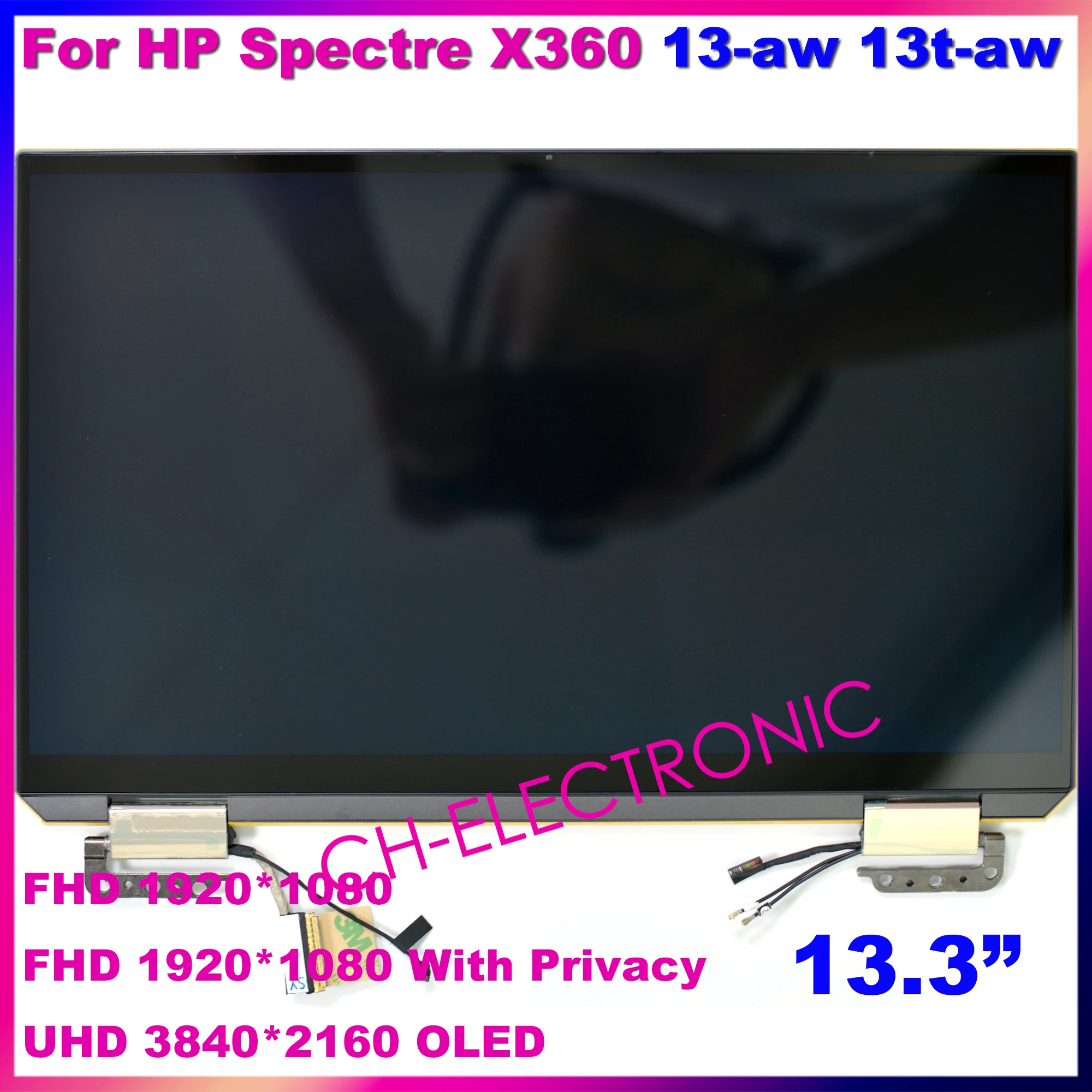 13.3" LCD Touch Screen Display Full Assembly For HP Spectre x360 13-aw 13-awO15OTU 13-aw0150TU TPN-Q225 L72404-001 L75195-001
13.3" LCD Touch Screen Display Full Assembly For HP Spectre x360 13-aw 13-awO15OTU 13-aw0150TU TPN-Q225 L72404-001 L75195-001