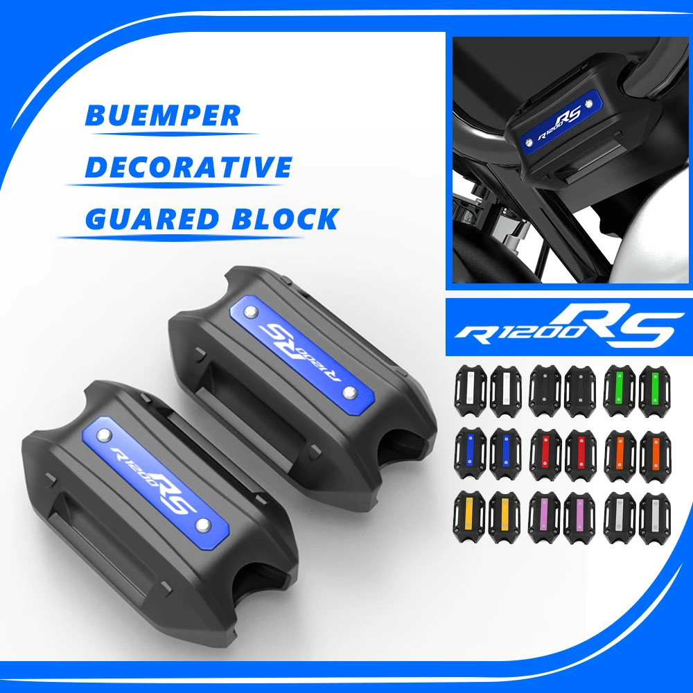 

2023 R1200RS 25mm Motorcycle Crash Bar Bumper Engine Guard Protection Decorative Block For BMW R 1200 RS 1200RS 2003-2019 2020