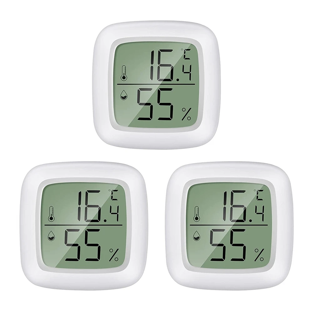 Mini LCD Digital Thermometer Hygrometer Pack of 3 Humidity Meter Thermometer Indoor Suitable for Baby Room, Senior Room
Mini LCD Digital Thermometer Hygrometer Pack of 3 Humidity Meter Thermometer Indoor Suitable for Baby Room, Senior Room