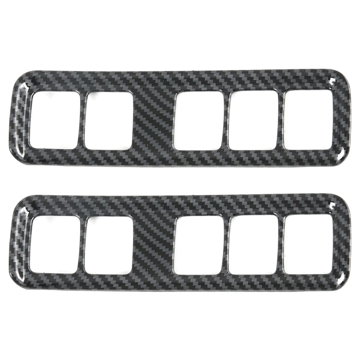 2 шт. для Nissan Navara NP300 2016-2021 кнопки переключателя автомобильной фары из углеродного волокна декоративная рамка аксессуары