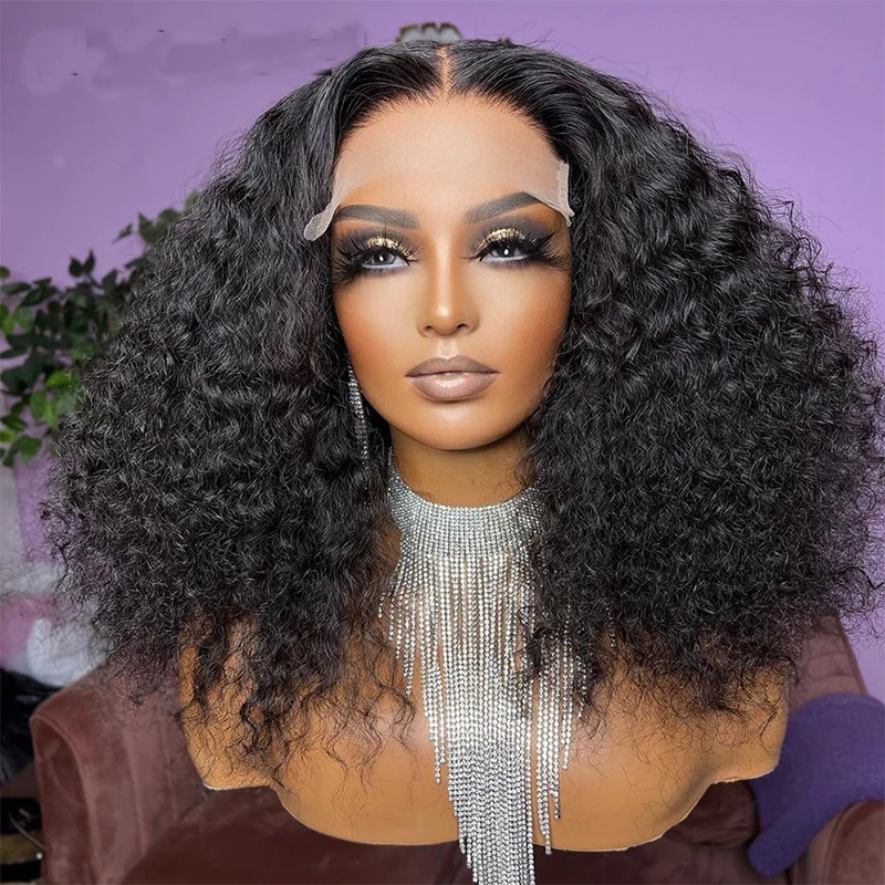 Soft 180Density 26 inch Long Black Glueless Kinky Curly Lace Front Wig For Black Women BabyHair Preplucked Daily Middle Part
Soft 180Density 26 inch Long Black Glueless Kinky Curly Lace Front Wig For Black Women BabyHair Preplucked Daily Middle Part