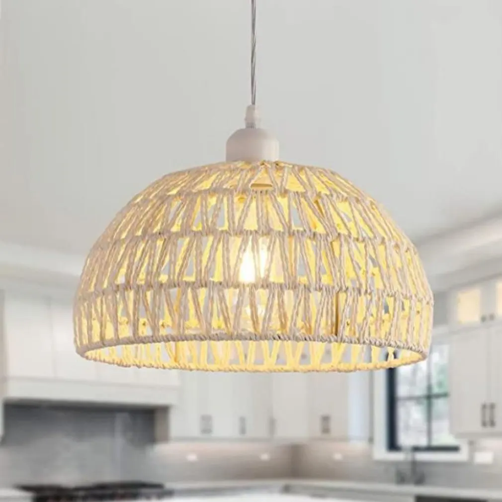 2022 New 30x18CM Chandelier Hemp Rope Hand-woven Cafe Chinese Rattan Kitchen Island Dining Hall Corridor Light Fast Delivery
2022 New 30x18CM Chandelier Hemp Rope Hand-woven Cafe Chinese Rattan Kitchen Island Dining Hall Corridor Light Fast Delivery