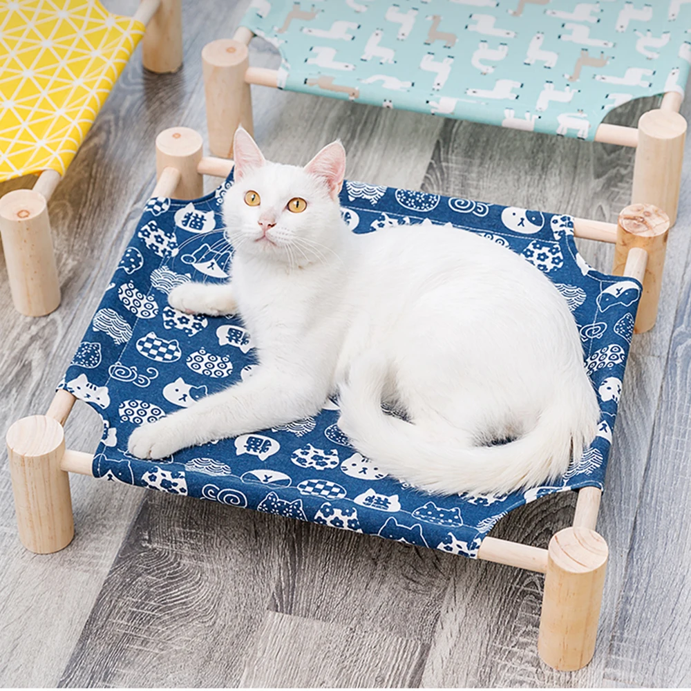 Moisture-proof Cat Nest Detachable Wash Cat Bed Pet Solid Wood Canvas Marching Bed Pet House Supplies Cat Hammock
Moisture-proof Cat Nest Detachable Wash Cat Bed Pet Solid Wood Canvas Marching Bed Pet House Supplies Cat Hammock
