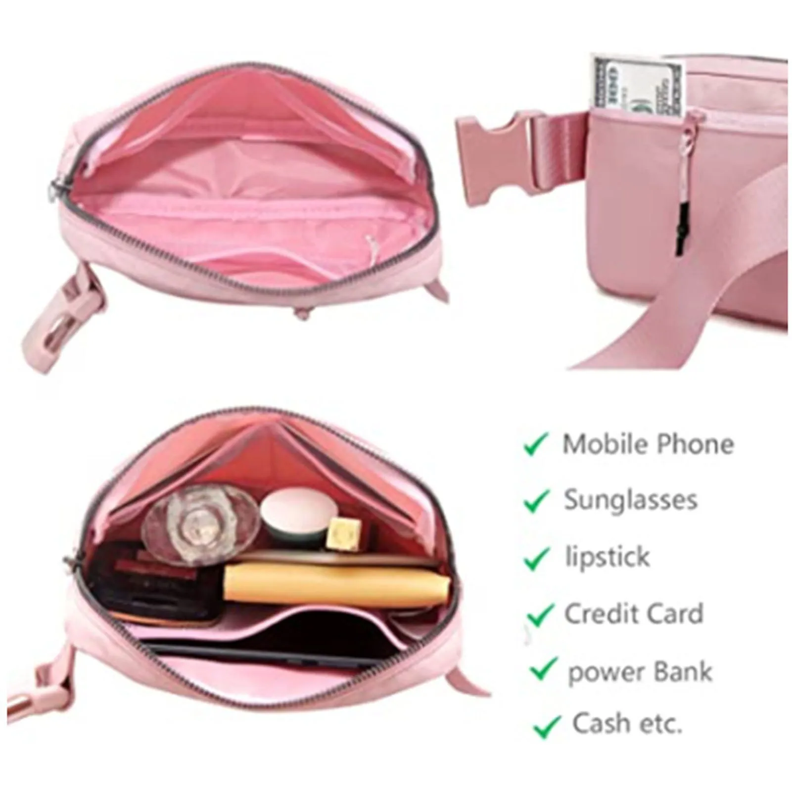 Women Nylon Travel Waist Bag Hiking Waist Pack Sports Fanny Pouch for School University Work Daily NIN668
Women Nylon Travel Waist Bag Hiking Waist Pack Sports Fanny Pouch for School University Work Daily NIN668