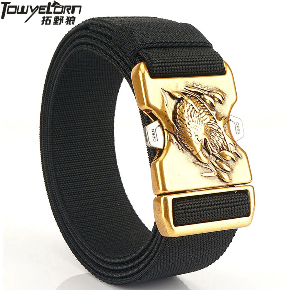 TOWYELORN New Tactical Belt Metal Buckle Quick Release Elastic Belt Casual Tooling Training Belt Men's Trousers Belt
TOWYELORN New Tactical Belt Metal Buckle Quick Release Elastic Belt Casual Tooling Training Belt Men's Trousers Belt