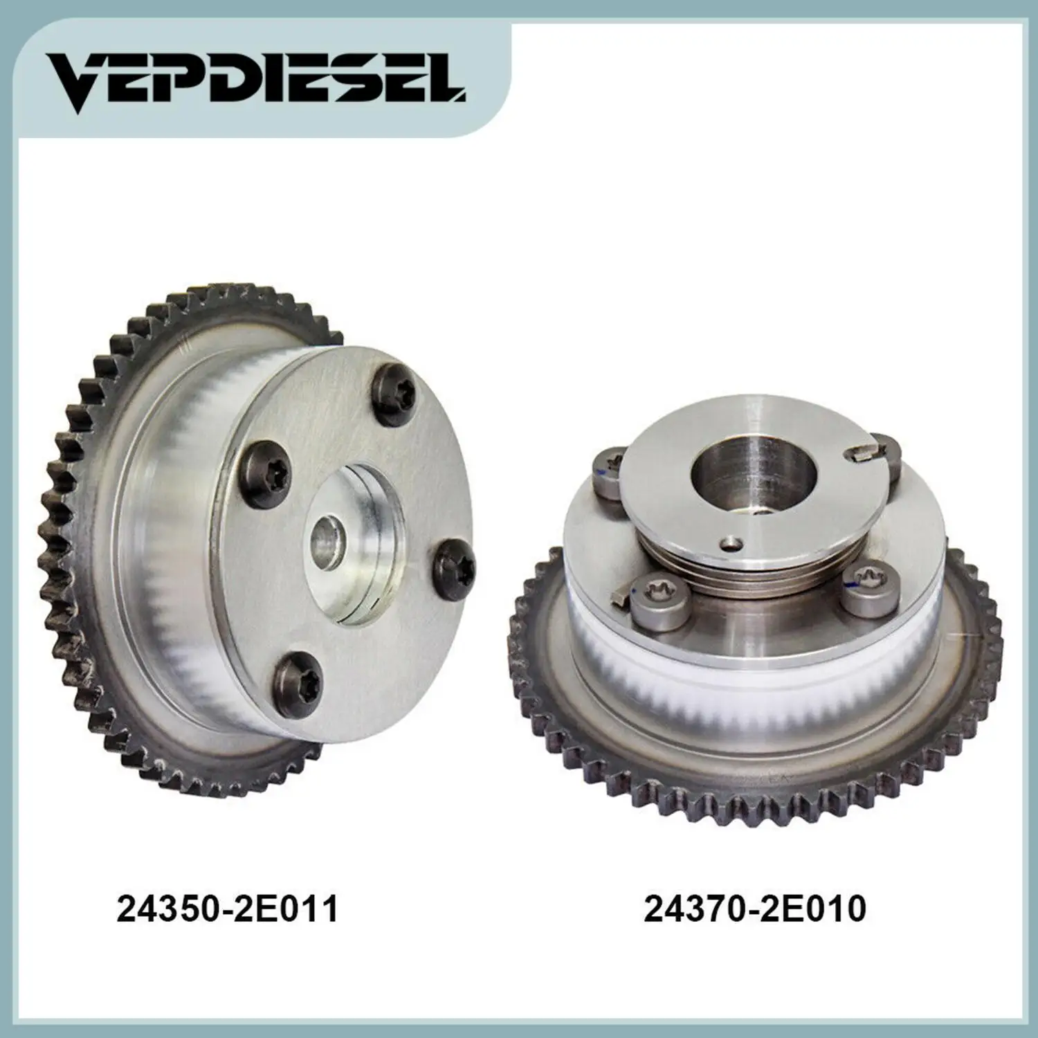 24370-2E010 24350-2E011 2x Exhaust & Intake VVT Timing Camshaft Gear Sprocket For Hyundai Elantra GT 1.8/2.0L 13-14
24370-2E010 24350-2E011 2x Exhaust & Intake VVT Timing Camshaft Gear Sprocket For Hyundai Elantra GT 1.8/2.0L 13-14