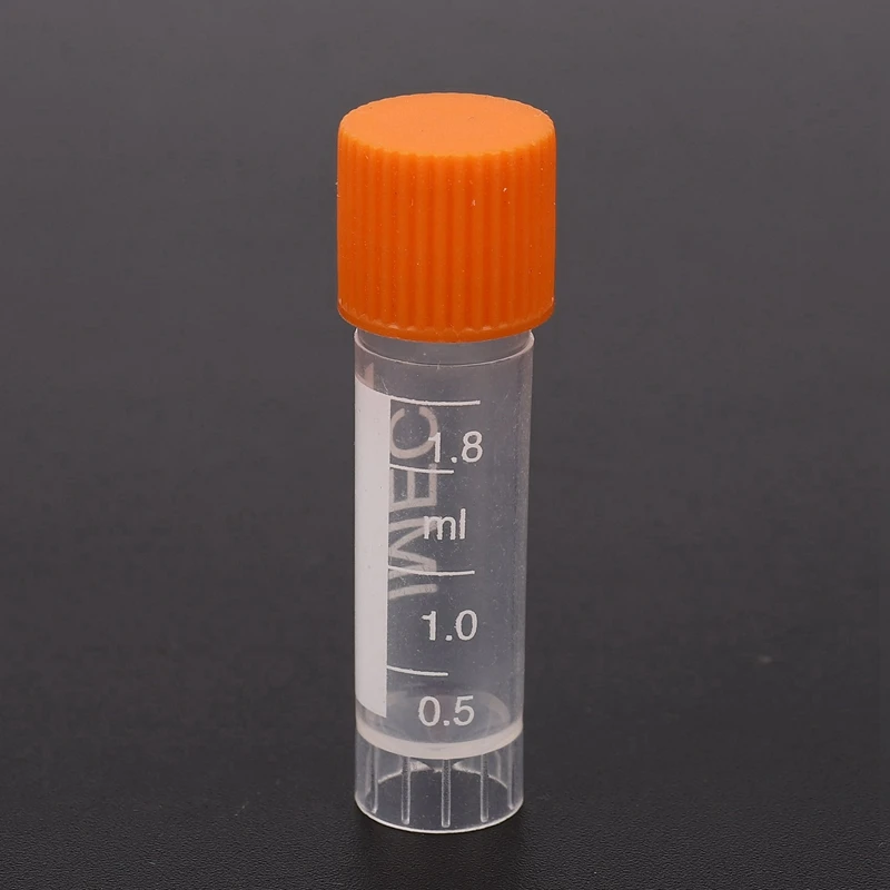 100Pcs 1.8Ml Plastic Graduated 0.063Oz Cryovial Test Tube Sample Pipe With Seal Cap
100Pcs 1.8Ml Plastic Graduated 0.063Oz Cryovial Test Tube Sample Pipe With Seal Cap