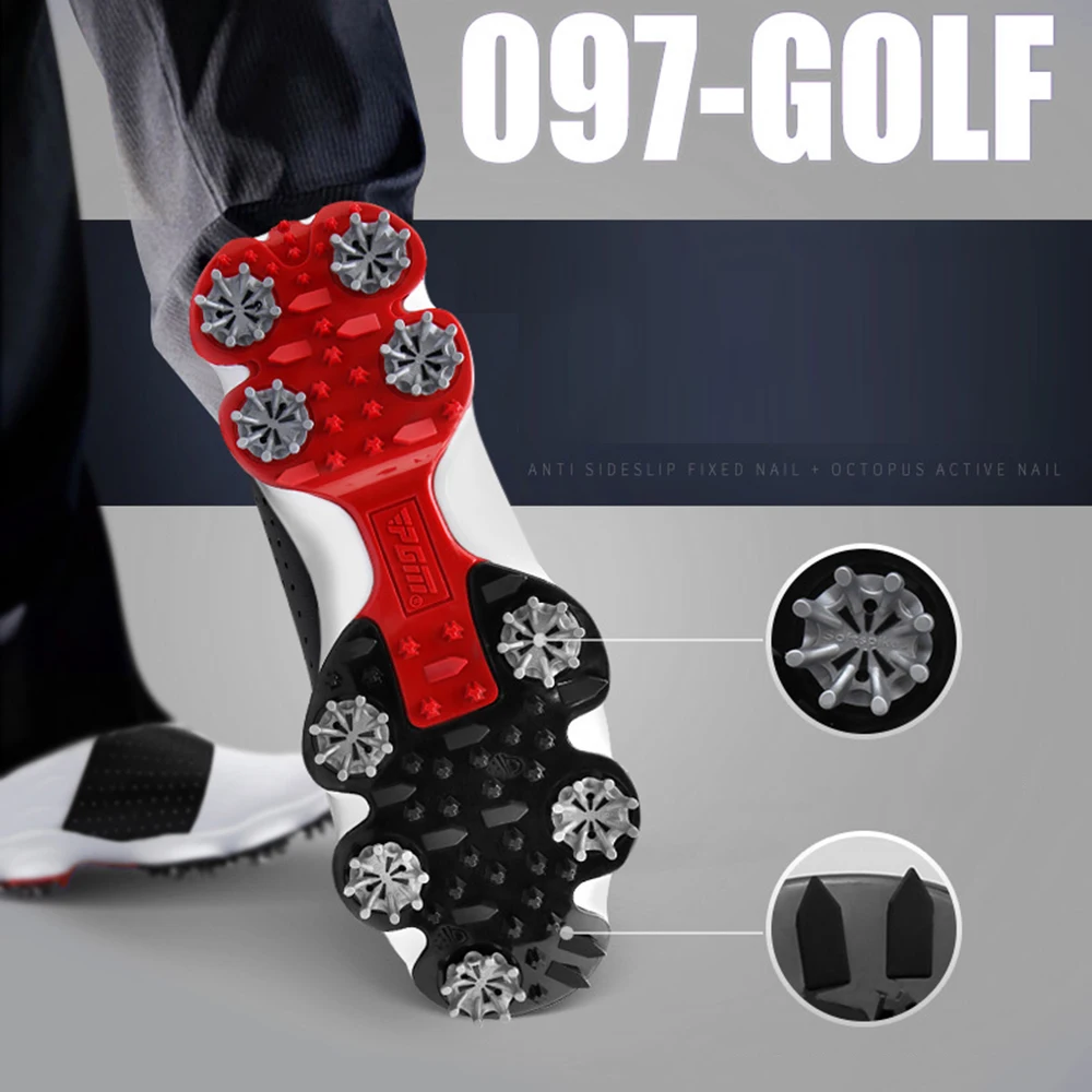 PGM Golf Shoes Men Waterproof Sports Shoes Knobs Buckle Shoes Mesh Lining Breathable Slip Resistant Sneakers For Male 골프화
PGM Golf Shoes Men Waterproof Sports Shoes Knobs Buckle Shoes Mesh Lining Breathable Slip Resistant Sneakers For Male 골프화