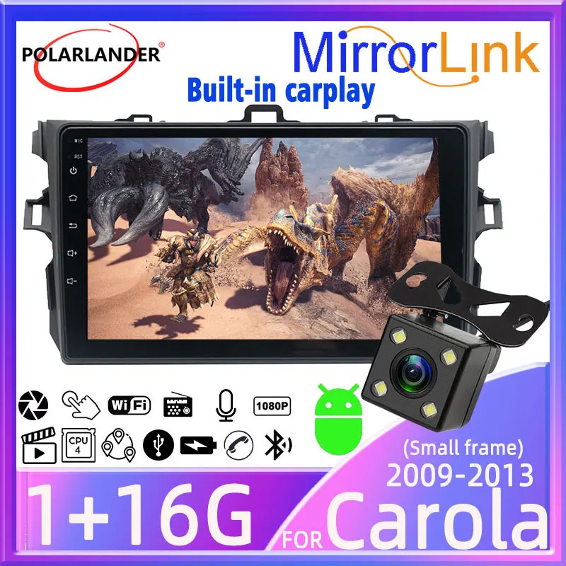 Car Radio Built-in Carplay 2 Din 9'' BT Android 10 WIFI GPS Stereo Multimedia Video MirrorLink HD For Toyota Corolla 2009-2013
Car Radio Built-in Carplay 2 Din 9'' BT Android 10 WIFI GPS Stereo Multimedia Video MirrorLink HD For Toyota Corolla 2009-2013