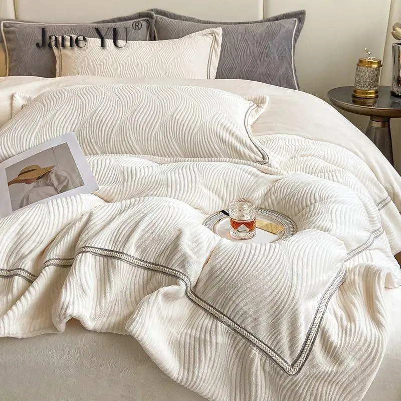 High-grade Winter Carved Milk Fleece 4pcs Bedding Set Coral Fleece Double-sided Flannel Padded Sheet Quilt Cover Bedding Sets
High-grade Winter Carved Milk Fleece 4pcs Bedding Set Coral Fleece Double-sided Flannel Padded Sheet Quilt Cover Bedding Sets