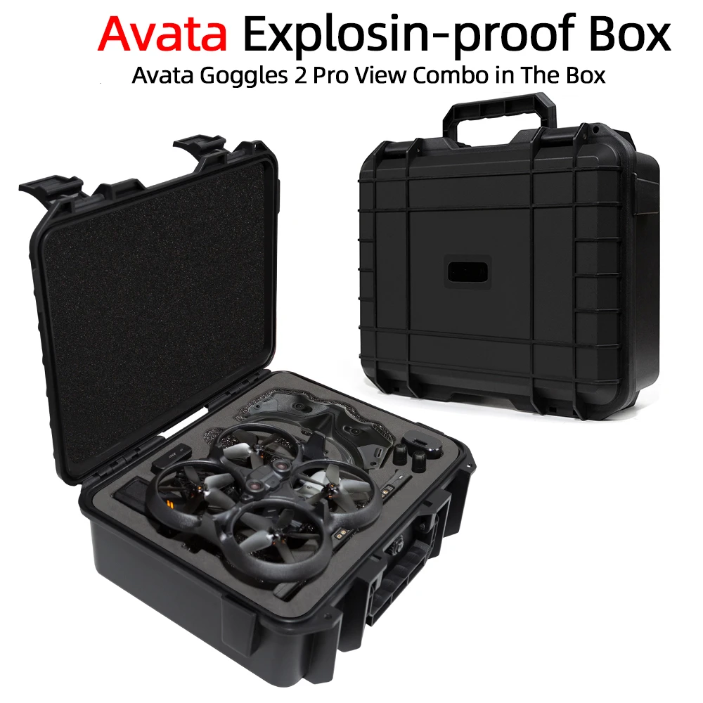 Drone Explosion Proof Case Portable Suitcase Hard Shell Large Capacity Case For DJI Avata Goggles 2 Dron Accessorie Storage Box
Drone Explosion Proof Case Portable Suitcase Hard Shell Large Capacity Case For DJI Avata Goggles 2 Dron Accessorie Storage Box