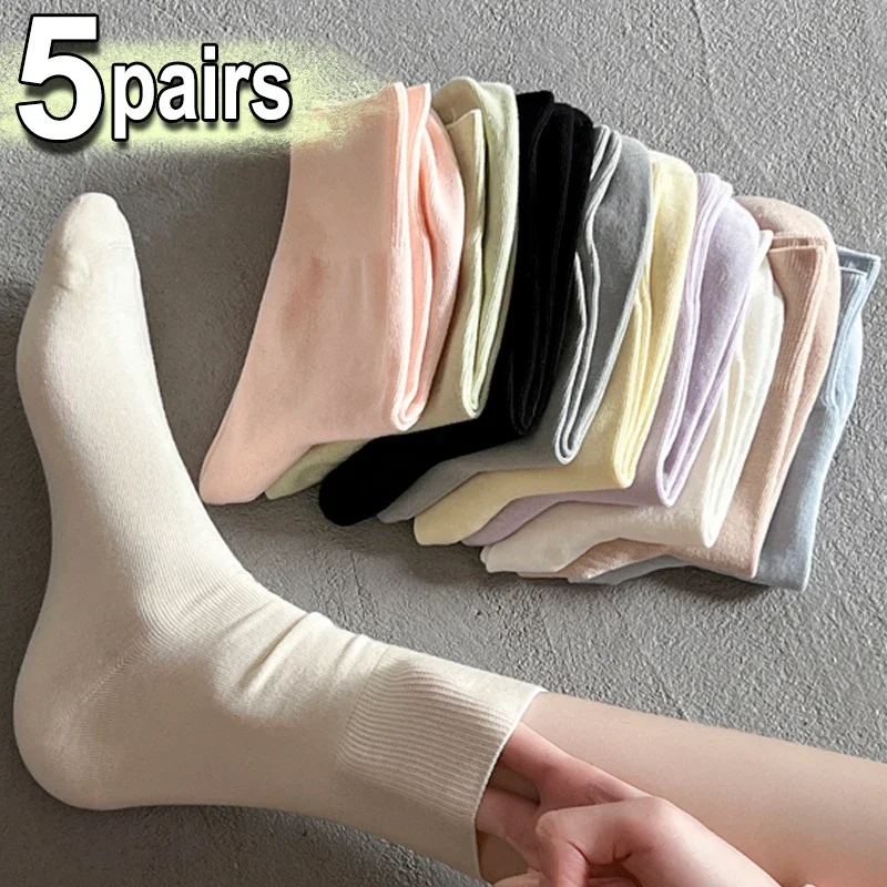 1-5pairs Retro Women Cotton Loose Socks Summer Knitting Solid Color Long Korean Japanese Student Girls Stockings Kawaii Hosiery
1-5pairs Retro Women Cotton Loose Socks Summer Knitting Solid Color Long Korean Japanese Student Girls Stockings Kawaii Hosiery