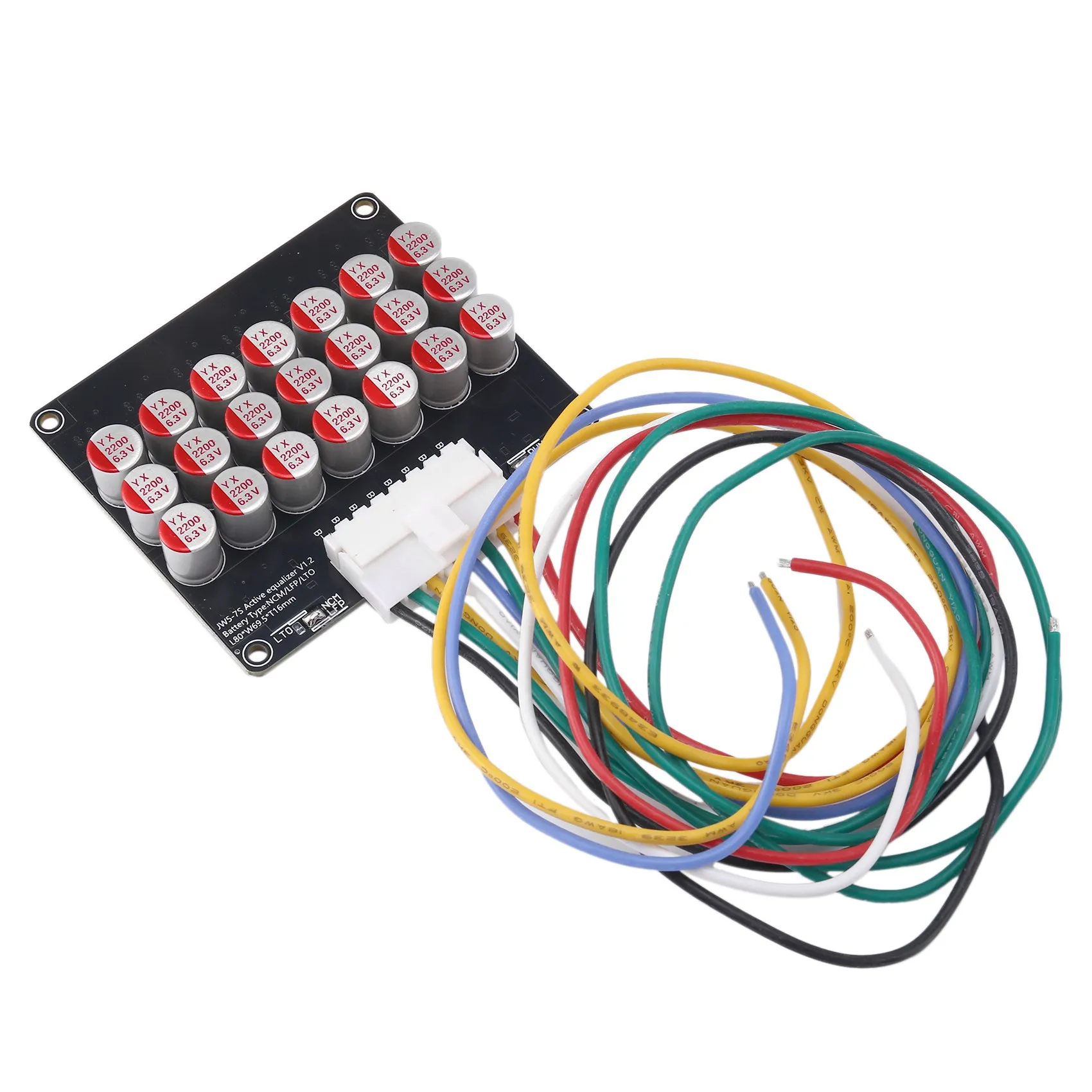 Whole Group Balancer Lithium Lipo Lifepo4 Battery Equalizer Energy Transfer Capacitor 7S 5A Active BMS Board
Whole Group Balancer Lithium Lipo Lifepo4 Battery Equalizer Energy Transfer Capacitor 7S 5A Active BMS Board