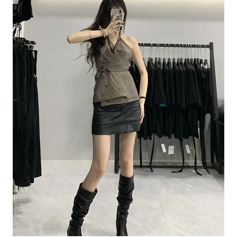 

New Rick Y2k Tops Tanks & Camis 2023 Women Clothing Ro Owens Corset Top Fashionable Sexy Summer 1:1High Quality