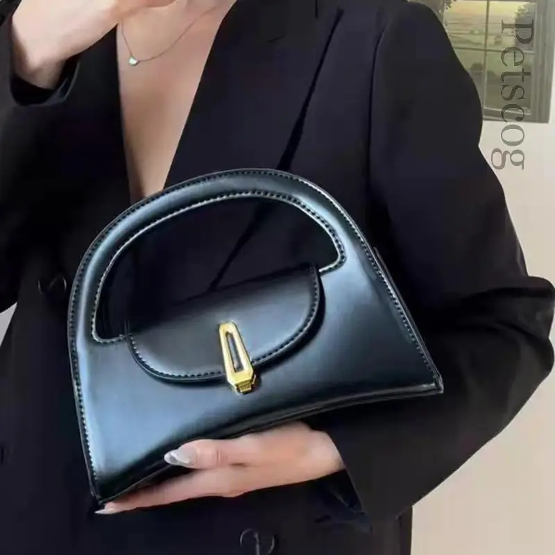 

Luxury Women's Half-moon Bag Brand Designer Metal Hasp Shoulder Messenger Bags Fashion Casual Handbags 2022 Bolso Mujer