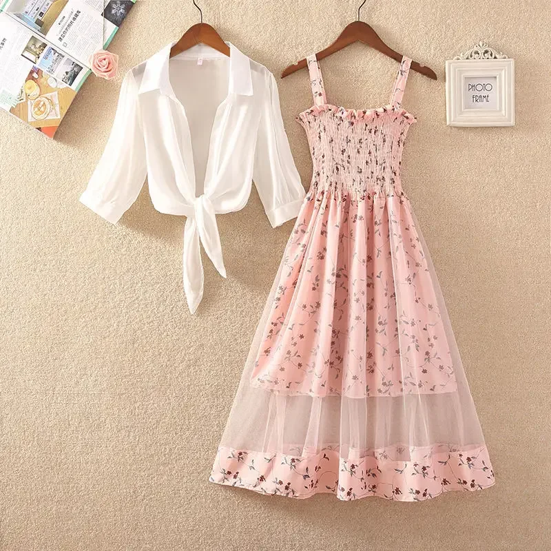 Fashionable Women's Dress Set 2023 New Spring/Summer Korean Edition White Sunscreen Coat High Waist Fluffy Skirt Two Piece Set
Fashionable Women's Dress Set 2023 New Spring/Summer Korean Edition White Sunscreen Coat High Waist Fluffy Skirt Two Piece Set