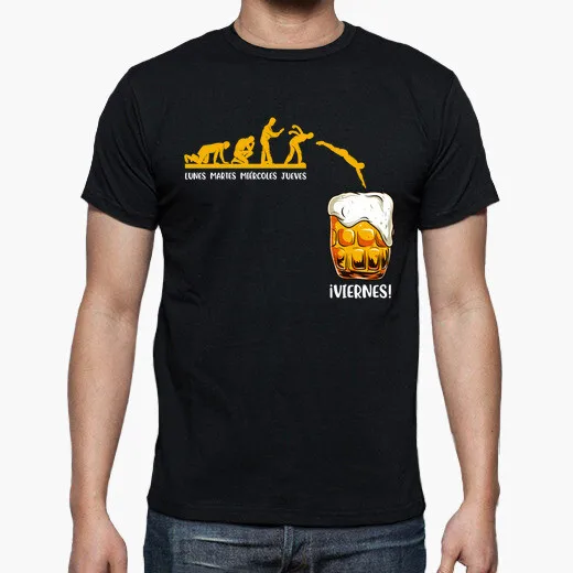 Funny Week Evolution Friday Beer T-Shirt 100% Cotton O-Neck Summer Short Sleeve Casual Mens T-shirt Size S-3XL
Funny Week Evolution Friday Beer T-Shirt 100% Cotton O-Neck Summer Short Sleeve Casual Mens T-shirt Size S-3XL