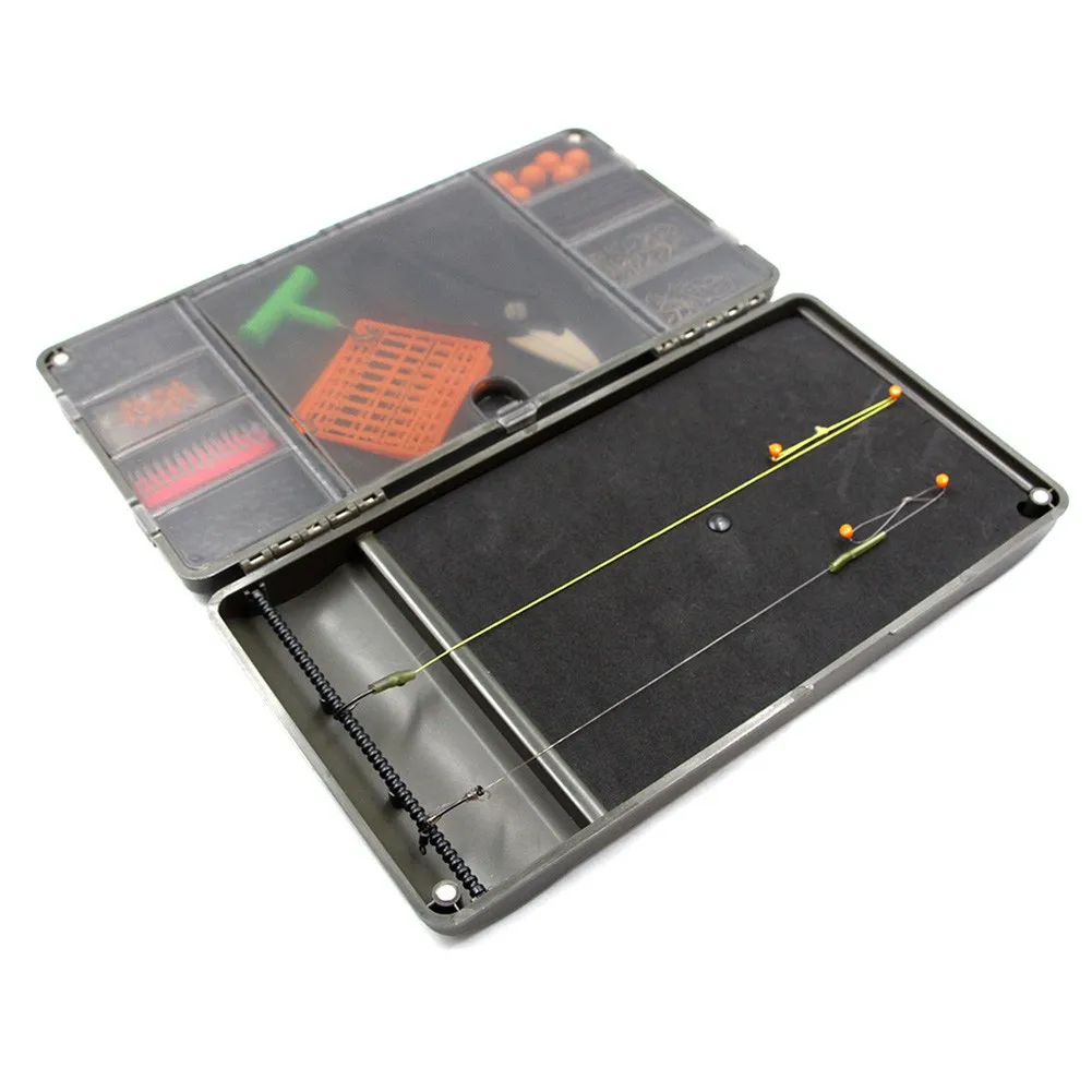 Fishing Rig Board Box Terminal Tackle System Carp Fish Swivels Hooks Storage System Separate Line Tackle Tools Storage Case
Fishing Rig Board Box Terminal Tackle System Carp Fish Swivels Hooks Storage System Separate Line Tackle Tools Storage Case