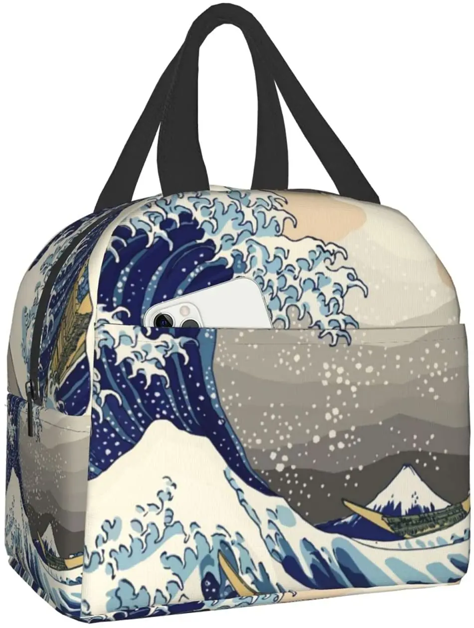 Lunch Bag for Women The Great Wave Off Kanagawa Art Insulated Lunch Box Cooler Tote for Work Office School Picnic Bento Bag
Lunch Bag for Women The Great Wave Off Kanagawa Art Insulated Lunch Box Cooler Tote for Work Office School Picnic Bento Bag