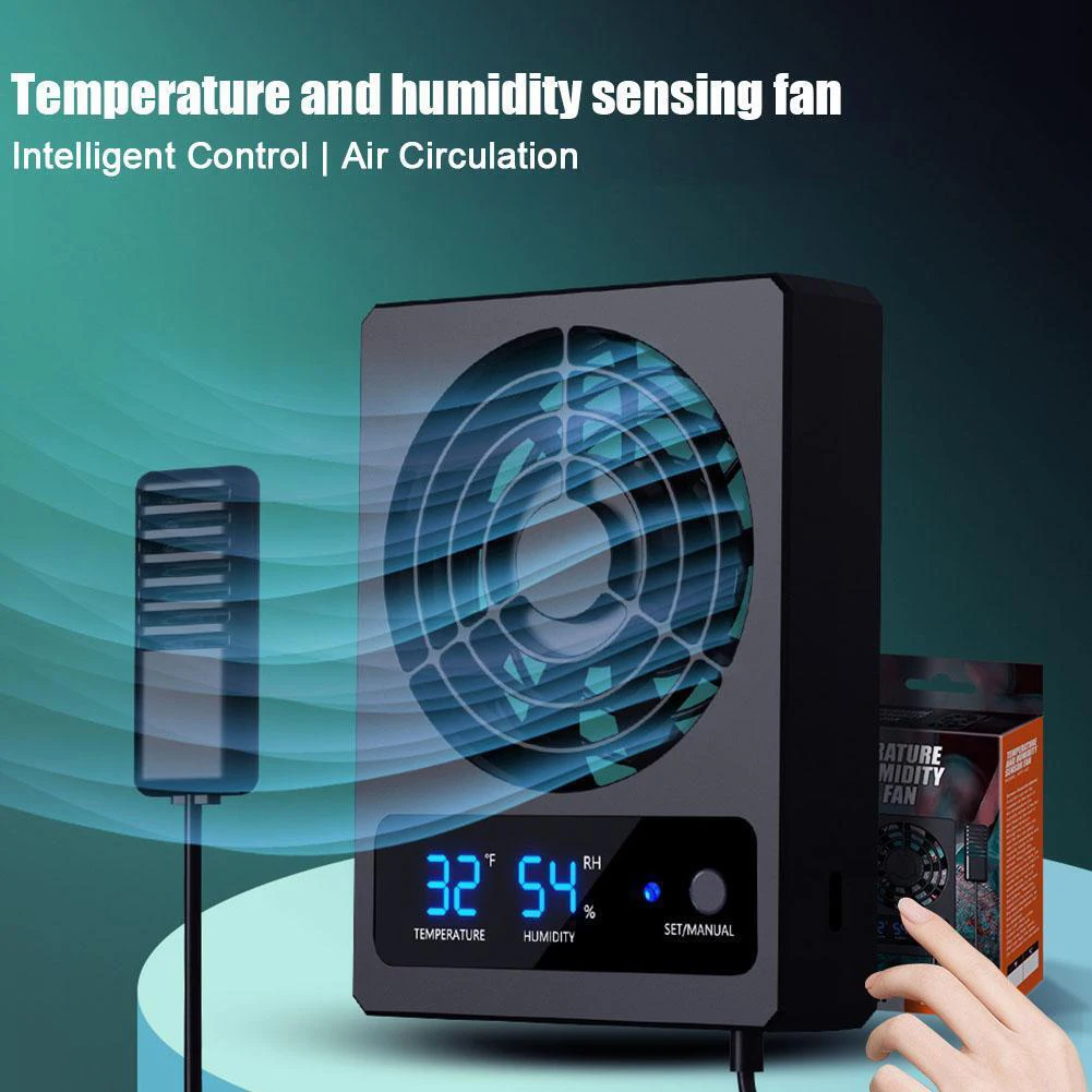 Smart Cooling Fan For Reptile Tank With LED Display For Reptile Enclosure Dehumidifier For Rainforest-Terrarium
Smart Cooling Fan For Reptile Tank With LED Display For Reptile Enclosure Dehumidifier For Rainforest-Terrarium