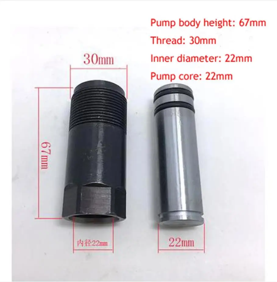 

3-4 T Tons Double Pump Horizontal Jack Oil Pump Body Oil Seal Small Piston Plunger New