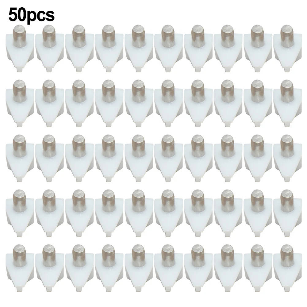 Support Shelf Studs Home Pegs With Metal Pin Shelves Replacement Seperator Set Steel+Plastic Wardrobe 50Pcs White
Support Shelf Studs Home Pegs With Metal Pin Shelves Replacement Seperator Set Steel+Plastic Wardrobe 50Pcs White