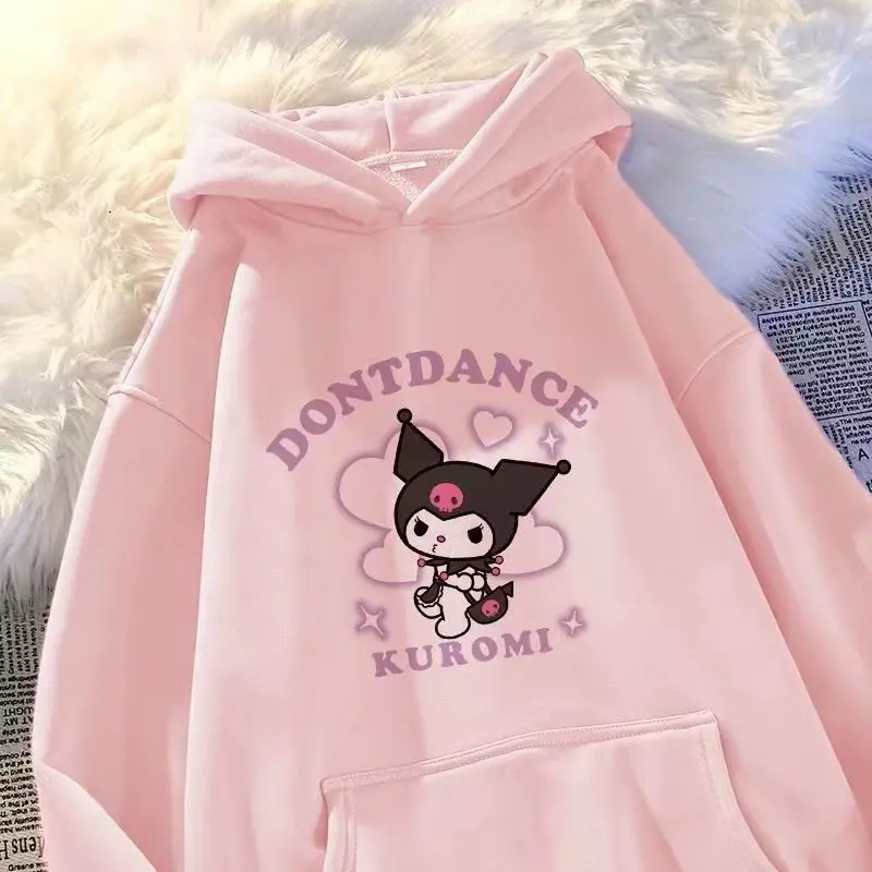 New Sanrioed Long-Sleeved Casual Hooded Sweater Kawaii Anime Kuromi Plush Printed Oversize Loose Sweatshirt Fashion Girls Gift
New Sanrioed Long-Sleeved Casual Hooded Sweater Kawaii Anime Kuromi Plush Printed Oversize Loose Sweatshirt Fashion Girls Gift