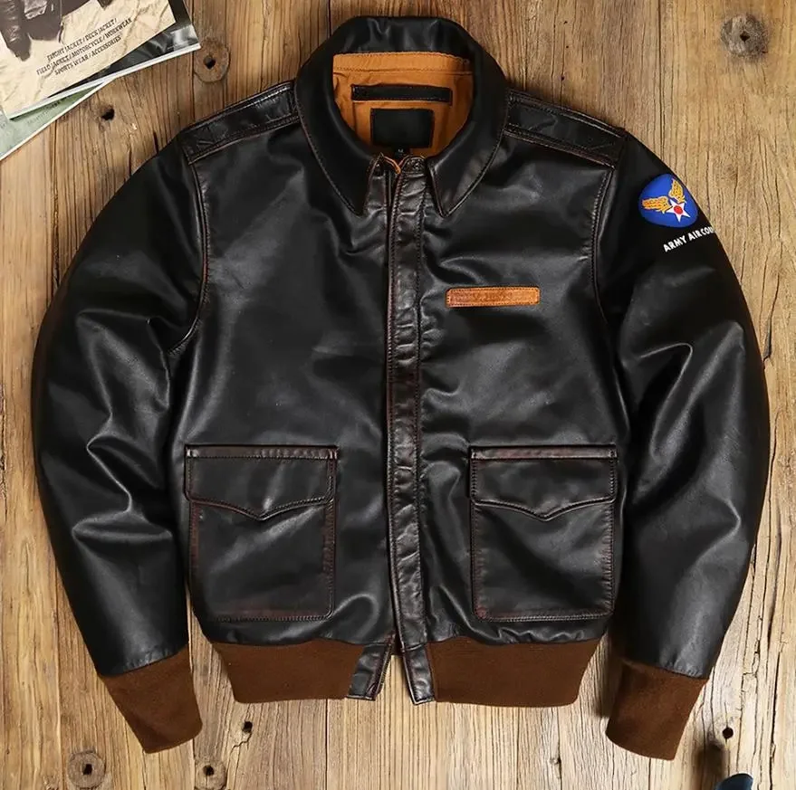 YR!Free shipping.EastMan Classic A-2 horsehide coat.Vintage Us air force genuine leather jacket.A2 Bomber cloth 천연 마피
YR!Free shipping.EastMan Classic A-2 horsehide coat.Vintage Us air force genuine leather jacket.A2 Bomber cloth 천연 마피