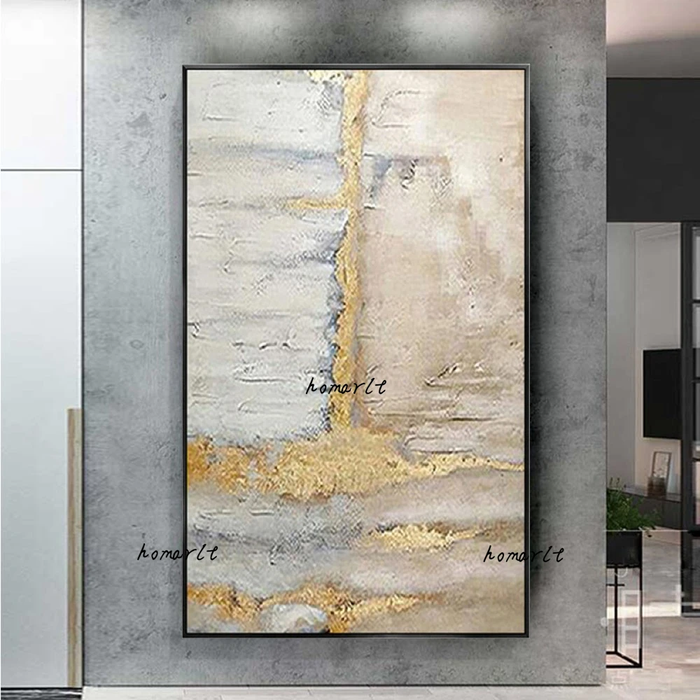 Large Modern Home Decoration Painting Hand-Painted Oil Painting Abstract Gold Foil Art Canvas Painting Living Room Mural Decor
Large Modern Home Decoration Painting Hand-Painted Oil Painting Abstract Gold Foil Art Canvas Painting Living Room Mural Decor