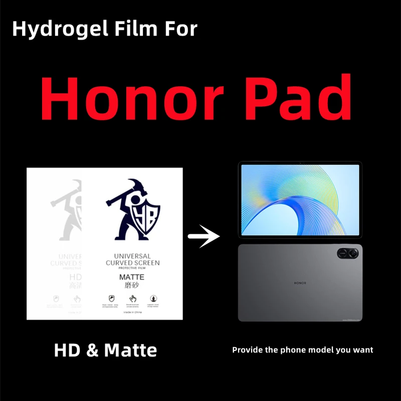 2pcs HD Hydrogel Film For Honor Tab8 Matte Screen Protector For Honor Pad5 V8 Pro X8Pro Lite Pad X9 Matte Protective Film TPU
2pcs HD Hydrogel Film For Honor Tab8 Matte Screen Protector For Honor Pad5 V8 Pro X8Pro Lite Pad X9 Matte Protective Film TPU