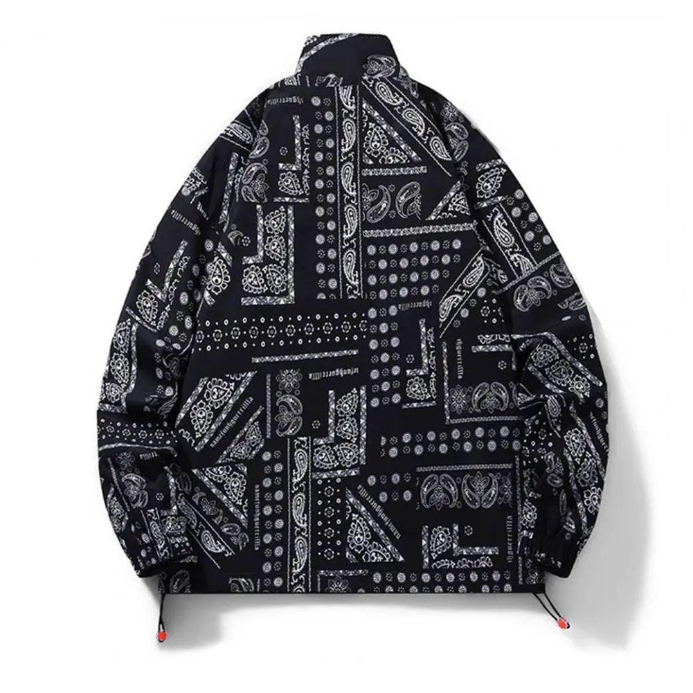 Zipper Open Jacket Versatile Men's Reversible Jacket Stylish Print Windproof Design Functional Pockets for Fall Spring Stand
Zipper Open Jacket Versatile Men's Reversible Jacket Stylish Print Windproof Design Functional Pockets for Fall Spring Stand