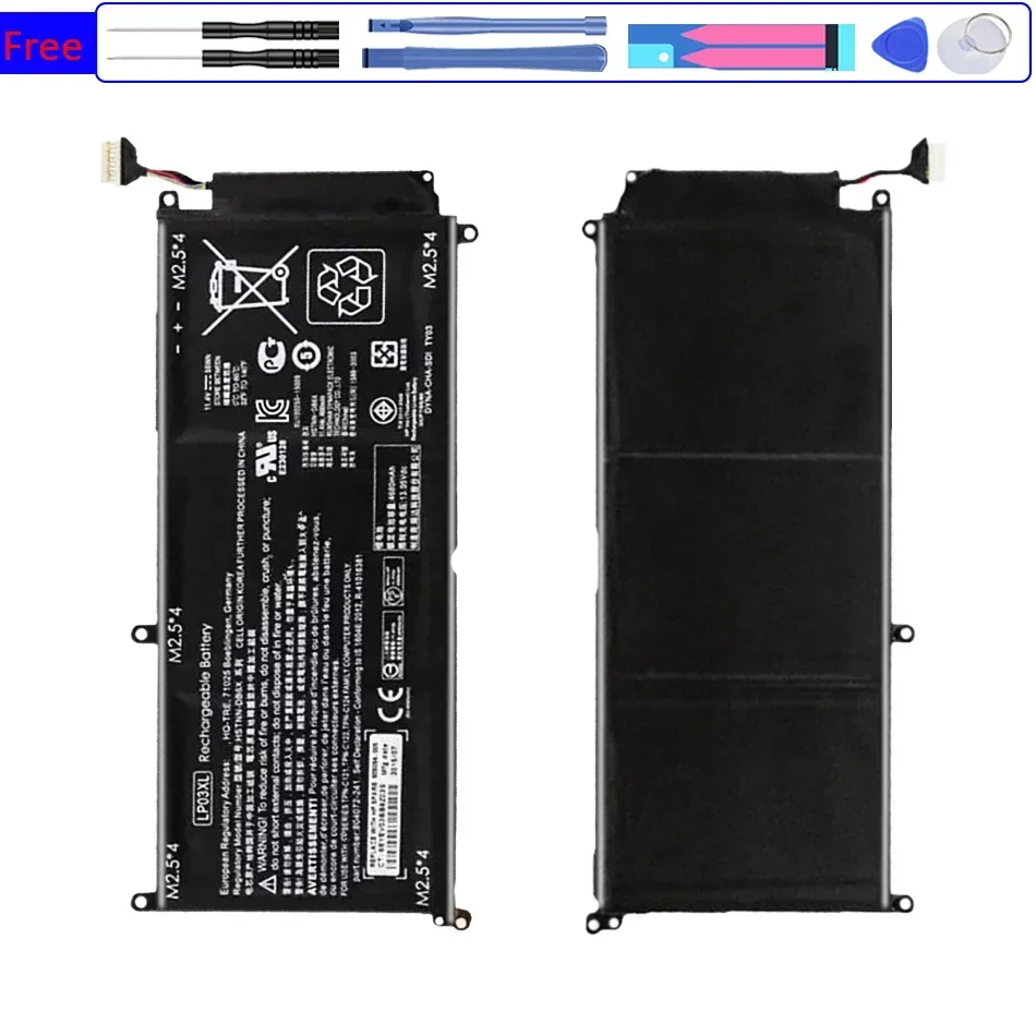 Аккумулятор LP03XL 4680 мАч для HP Envy 15 Envy15 15-ae020TX TPN-C124 TPN-C122 807417-005 HSTNN-DB7C DB6C Bateria
Аккумулятор LP03XL 4680 мАч для HP Envy 15 Envy15 15-ae020TX TPN-C124 TPN-C122 807417-005 HSTNN-DB7C DB6C Bateria