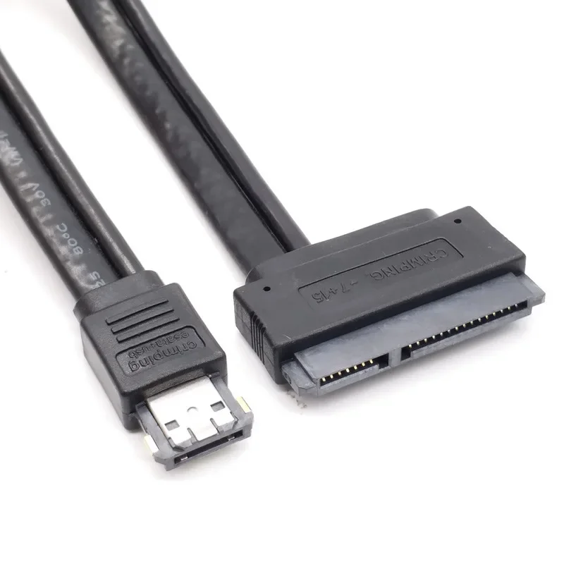 

7+15Pin SATA HDD To Power ESATA Adapter Power Esata USB 2.0 5V 12V Combo To 2.5Inch 3.5Inch 22Pin Sata Hdd Adapter Cable