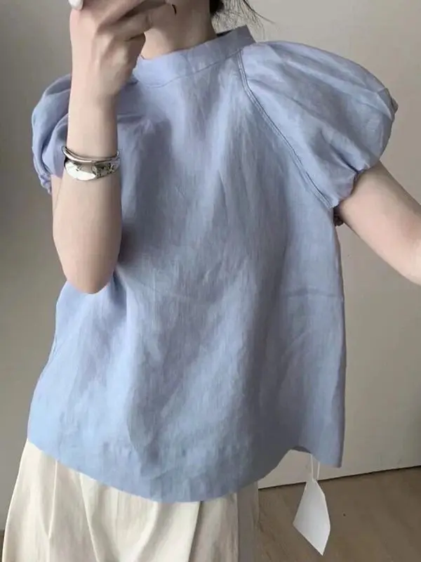 T-shirt Women 2024 Summer New French Women Clothing Designer Simpme Office Lady Women Top
T-shirt Women 2024 Summer New French Women Clothing Designer Simpme Office Lady Women Top