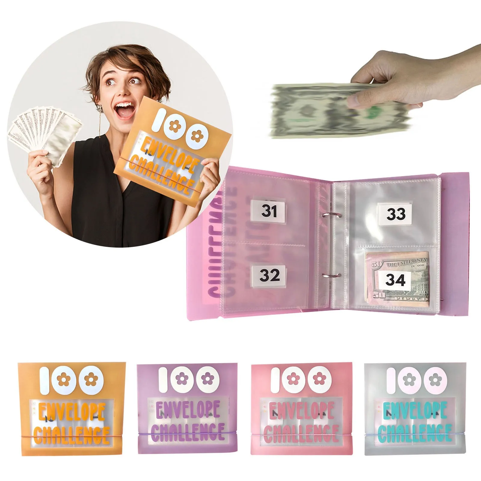 100 Envelope Challenge Binder Mini Binder Savings Challenge 20-20cm Funny Storage Home Decor
100 Envelope Challenge Binder Mini Binder Savings Challenge 20-20cm Funny Storage Home Decor