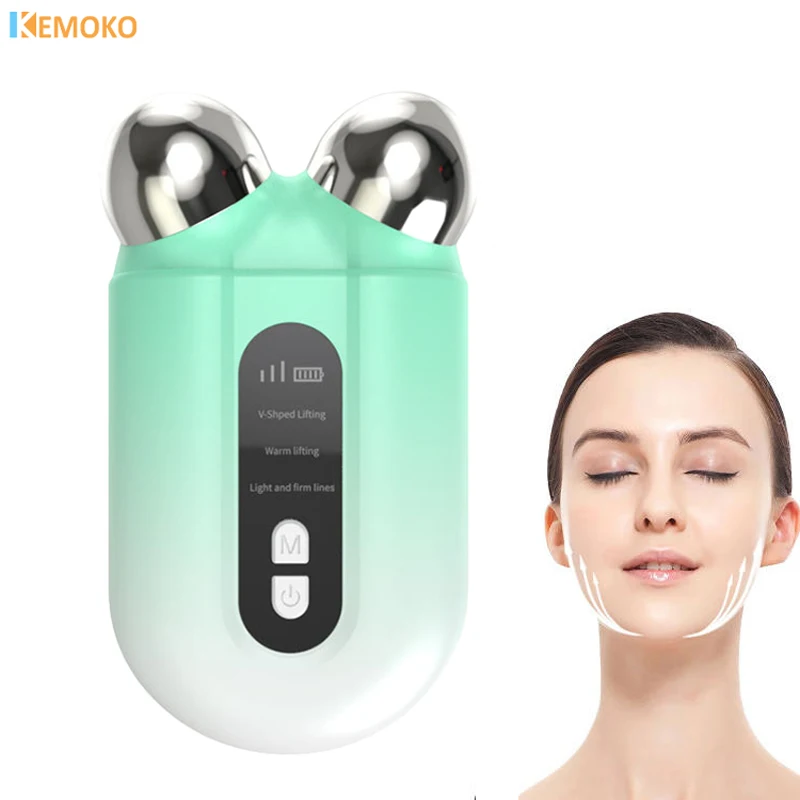 Facial Massager EMS Roller Microcurrent Face Lifting Machine V-Face Roller Massager Skin Rejuvenation Anti-Wrinkle Beauty Device 
Facial Massager EMS Roller Microcurrent Face Lifting Machine V-Face Roller Massager Skin Rejuvenation Anti-Wrinkle Beauty Device