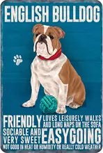 English Bulldog metalposter Funny Tin Signwalldecoration Metal Wall Sign Wall Art
English Bulldog metalposter Funny Tin Signwalldecoration Metal Wall Sign Wall Art