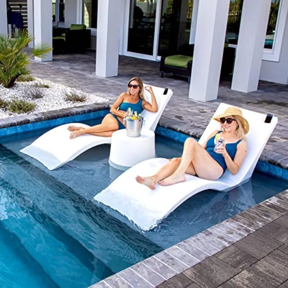 Pool Lounger, in-Pool, Use in Pools with Shelves Up to 9 Inches Deep, Built-in Drink and Phone Holders, Arctic White
Pool Lounger, in-Pool, Use in Pools with Shelves Up to 9 Inches Deep, Built-in Drink and Phone Holders, Arctic White