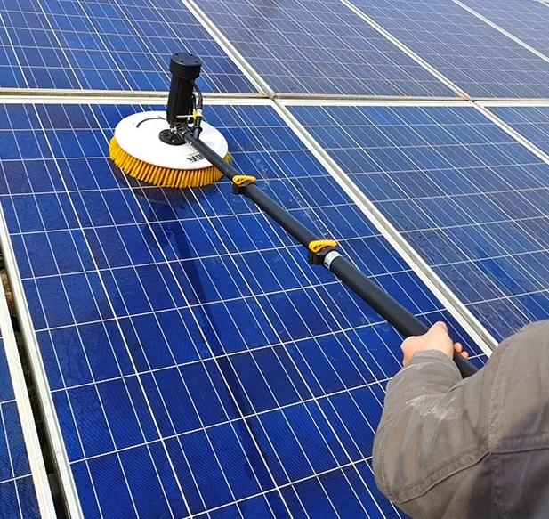 Moistureproof Solar Photovoltaic Panel Cleaner Electric Rotating Double Head Solar Panel Cleaning Brush
Moistureproof Solar Photovoltaic Panel Cleaner Electric Rotating Double Head Solar Panel Cleaning Brush