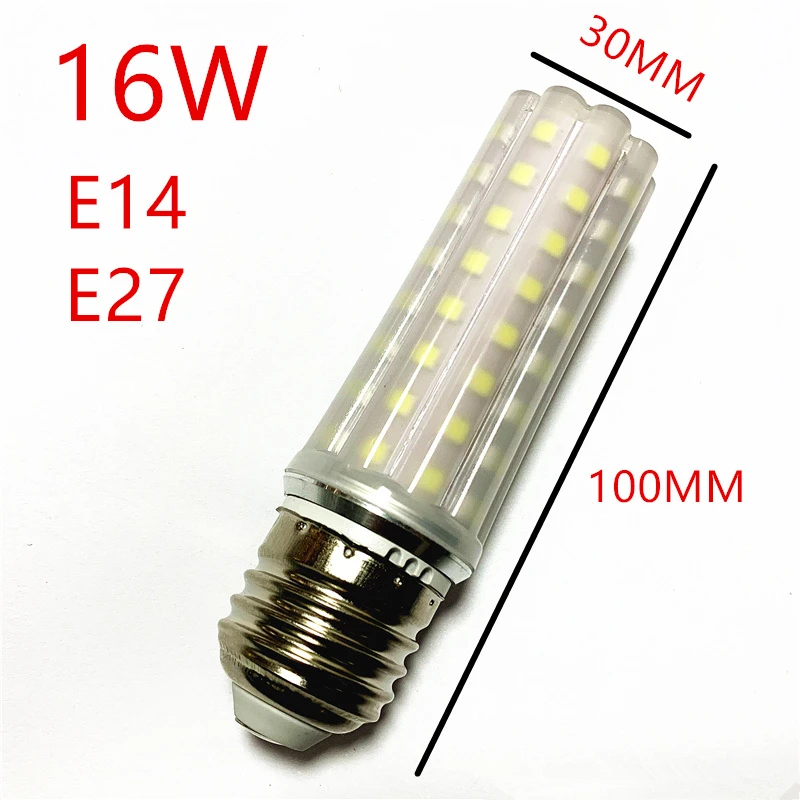 

New 12W 16W 18W 220V/AC Light Bulb E14 E27 LED Double Color Lamp SMD2835 Corn Bulb Light Bulb Corn Light chandelier warm white