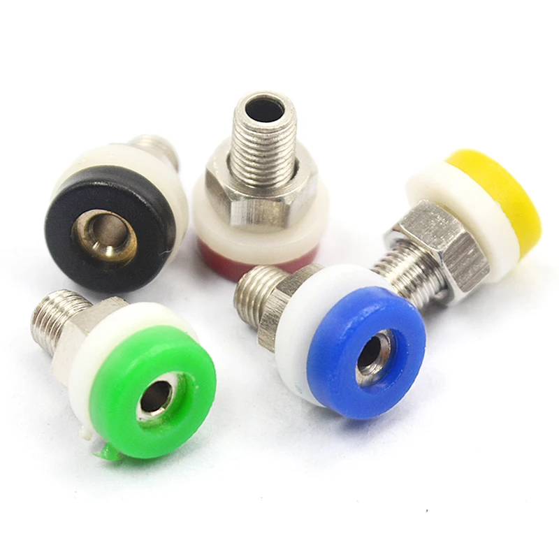 5pcs 2mm Banana Socket Jack for 2mm Banana Plug Test Connector Insulated Socket Small Terminal Test Hole DIY Parts
5pcs 2mm Banana Socket Jack for 2mm Banana Plug Test Connector Insulated Socket Small Terminal Test Hole DIY Parts
