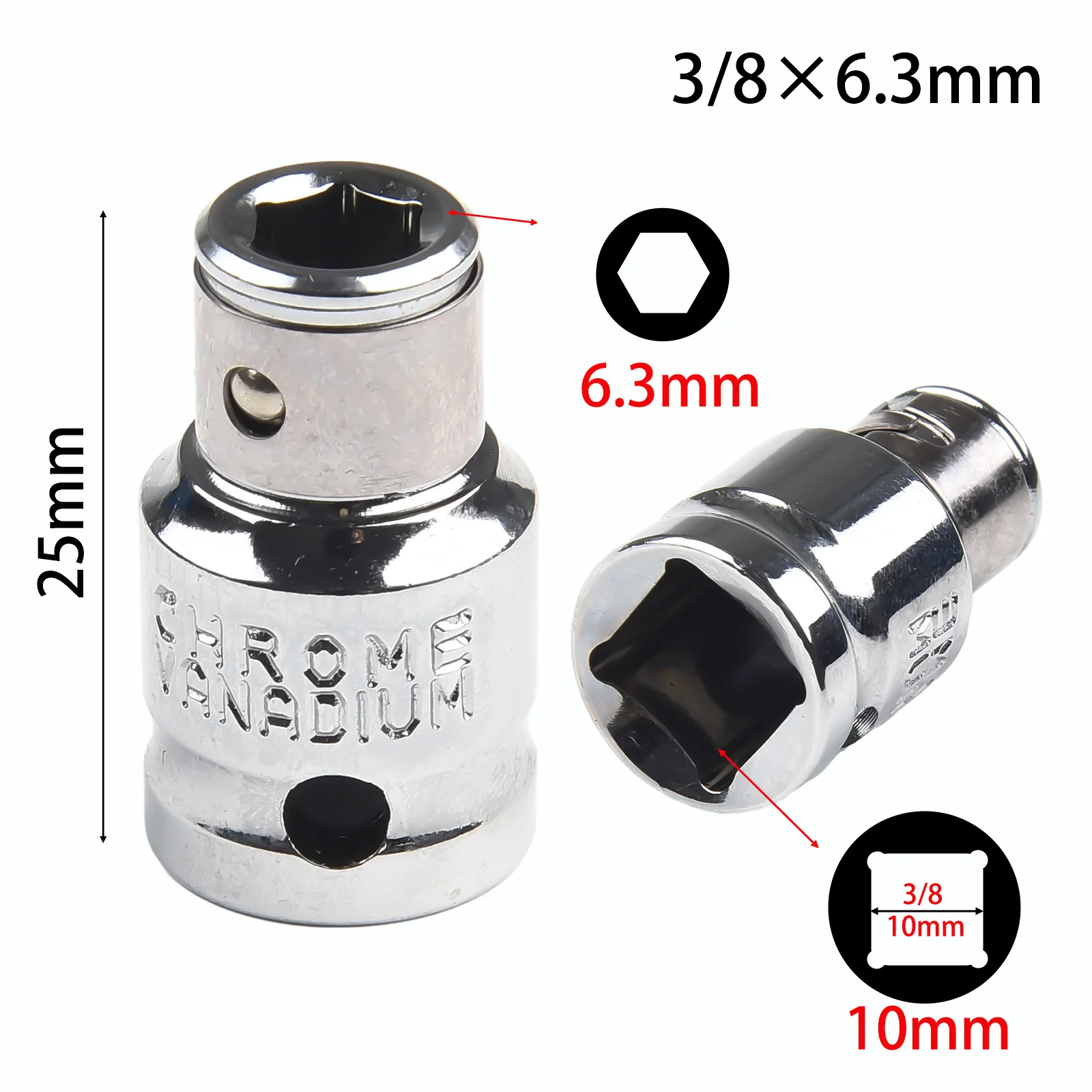 Durable High Quality Practical Socket Adapter Electric Drill For Ratchet Wrench Screwdriver Bit Socket Wrench Steel To 1/4 Hex
Durable High Quality Practical Socket Adapter Electric Drill For Ratchet Wrench Screwdriver Bit Socket Wrench Steel To 1/4 Hex