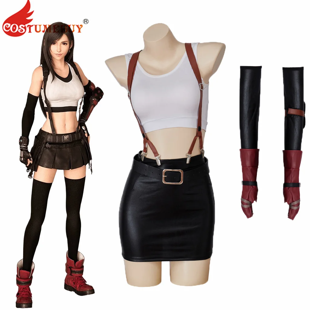 Final Fantasy VII Remake Tifa Cosplay Tifa Lockhart Cosplay Costume Women's Tifa Outfit Battle Suit Halloween Costume
Final Fantasy VII Remake Tifa Cosplay Tifa Lockhart Cosplay Costume Women's Tifa Outfit Battle Suit Halloween Costume