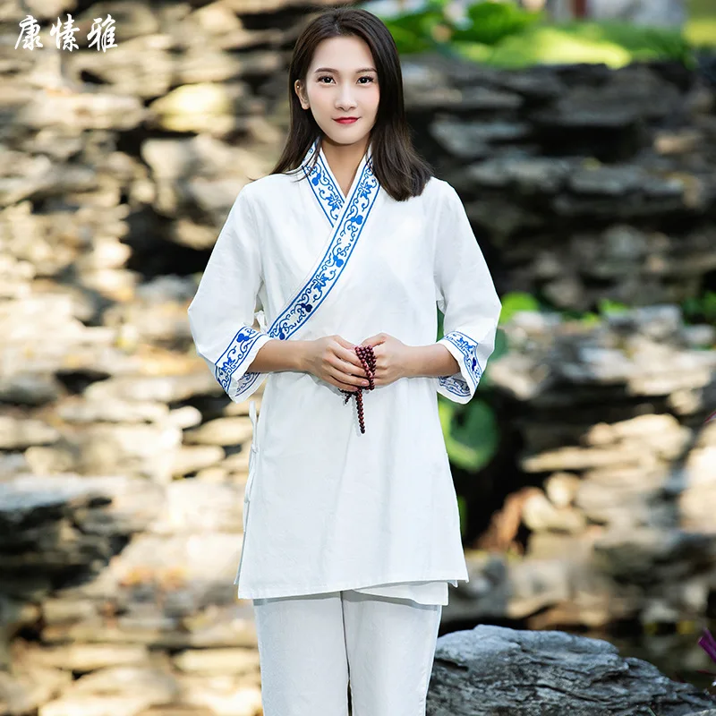 2 Piece Women Tai Chi Suit Kungfu Martial Arts Uniform Linen Chinese Traditional Sweatshirt+pant Meditation Exercise Outfits Set
2 Piece Women Tai Chi Suit Kungfu Martial Arts Uniform Linen Chinese Traditional Sweatshirt+pant Meditation Exercise Outfits Set
