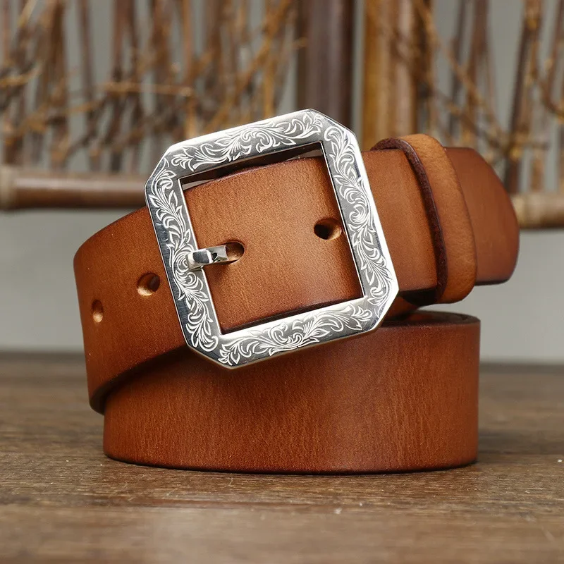 3.8CM Thick Cowhide Carved Stainless Steel Buckle Genuine Leather Jeans Belt Men High Quality Retro Luxury Male Strap Cintos
3.8CM Thick Cowhide Carved Stainless Steel Buckle Genuine Leather Jeans Belt Men High Quality Retro Luxury Male Strap Cintos